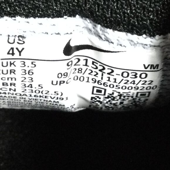 Nike Air Max 97 GS Platinum Black Volt Sneakers 921522-030 Youth Size 4Y - Picture 7 of 7